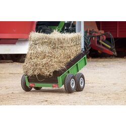 Remorca pentru tractor cu pedale Berg Tandem XL 18.08.04.00 (Green/Black) Thumb