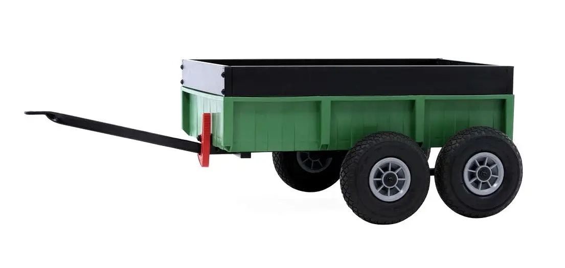 Remorca pentru tractor cu pedale Berg Tandem XL 18.08.04.00 (Green/Black)