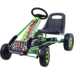 Carting cu pedale Costway TY283250GN (Green/Black)