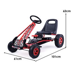 Carting cu pedale Costway TY283250RE (Red) Thumb