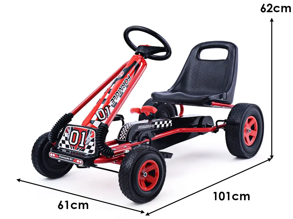 Carting cu pedale Costway TY283250RE (Red)