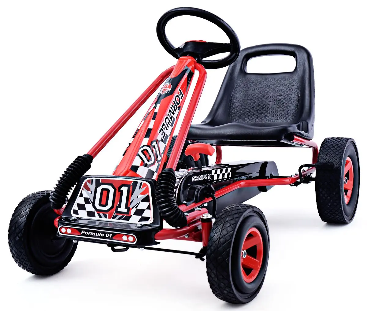 Carting cu pedale Costway TY283250RE (Red)