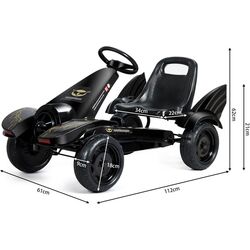 Carting cu pedale Costway TY327039BK (Black) Thumb