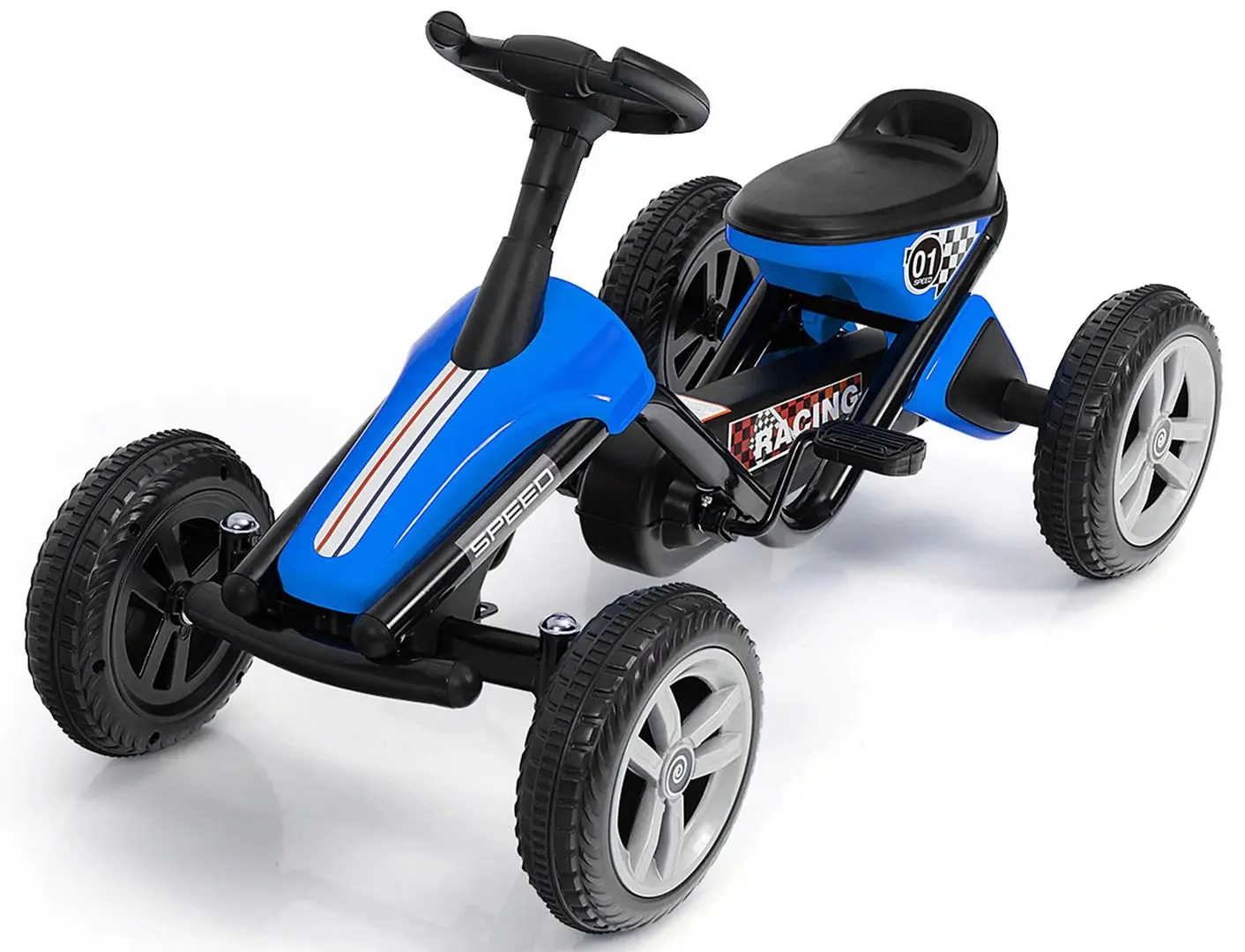 Carting cu pedale Costway TY327451BL (Blue)