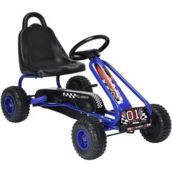 Carting cu pedale Costway TY327797BL (Blue/Black)