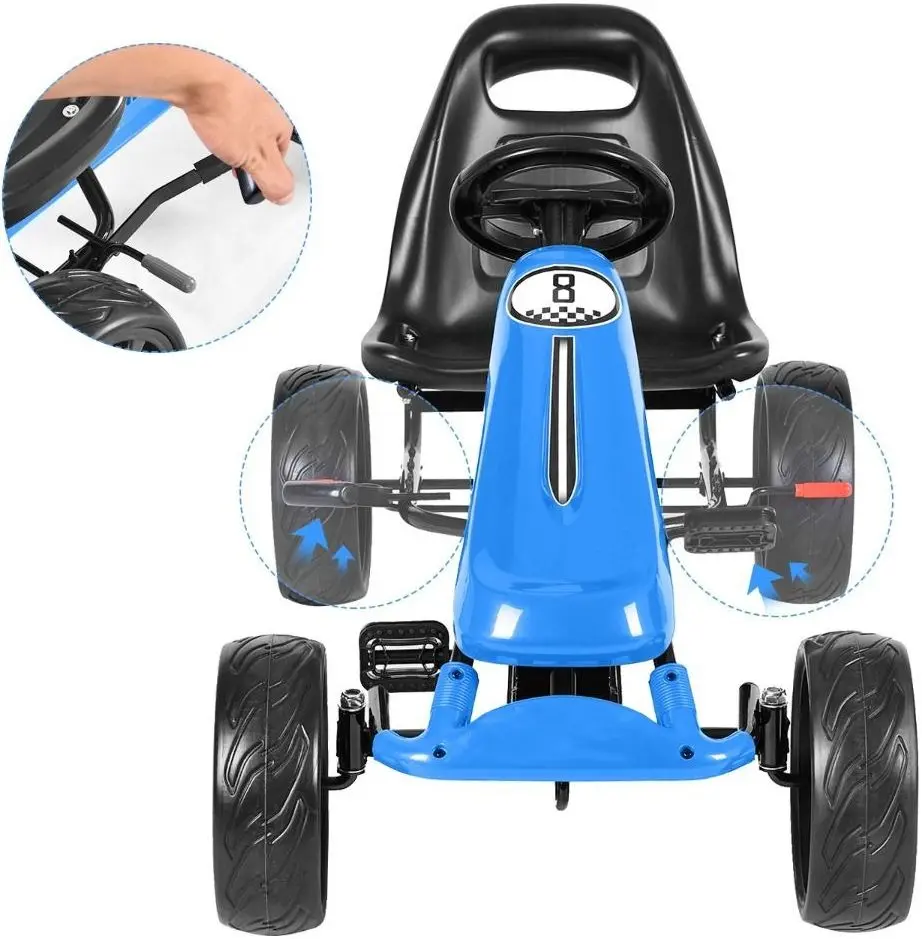 Carting cu pedale Costway TY570630NY (Blue)