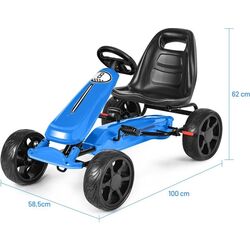 Carting cu pedale Costway TY570630NY (Blue) Thumb