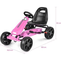 Carting cu pedale Costway TY570630PI (Pink) Thumb