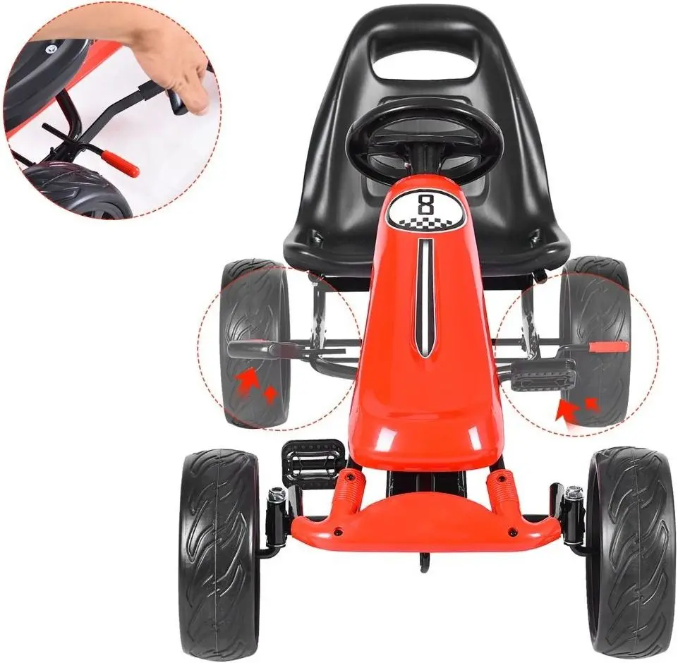 Carting cu pedale Costway TY570630RE (Red)