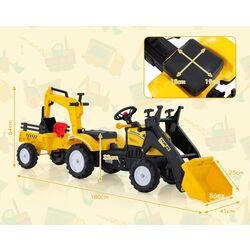 Педальный трактор Costway TQ10169YW (Yellow) Thumb