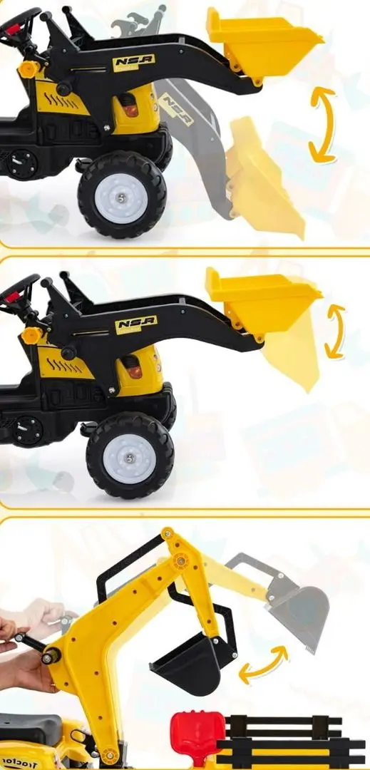 Педальный трактор Costway TQ10169YW (Yellow)