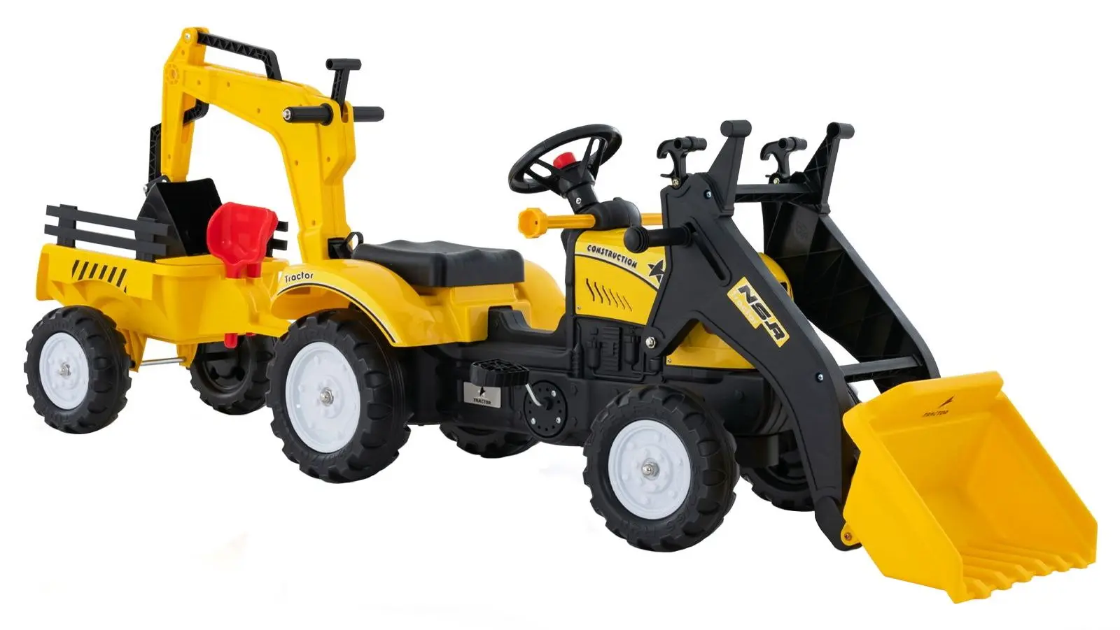 Педальный трактор Costway TQ10169YW (Yellow)