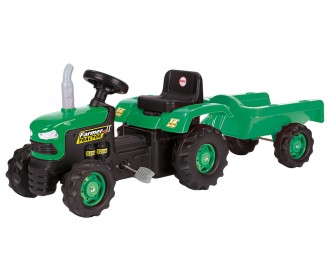 Tractor cu pedale cu remorca Dolu 8053 (Green/Black)