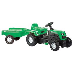 Tractor cu pedale cu remorca Dolu 8246 (Green/Black)
