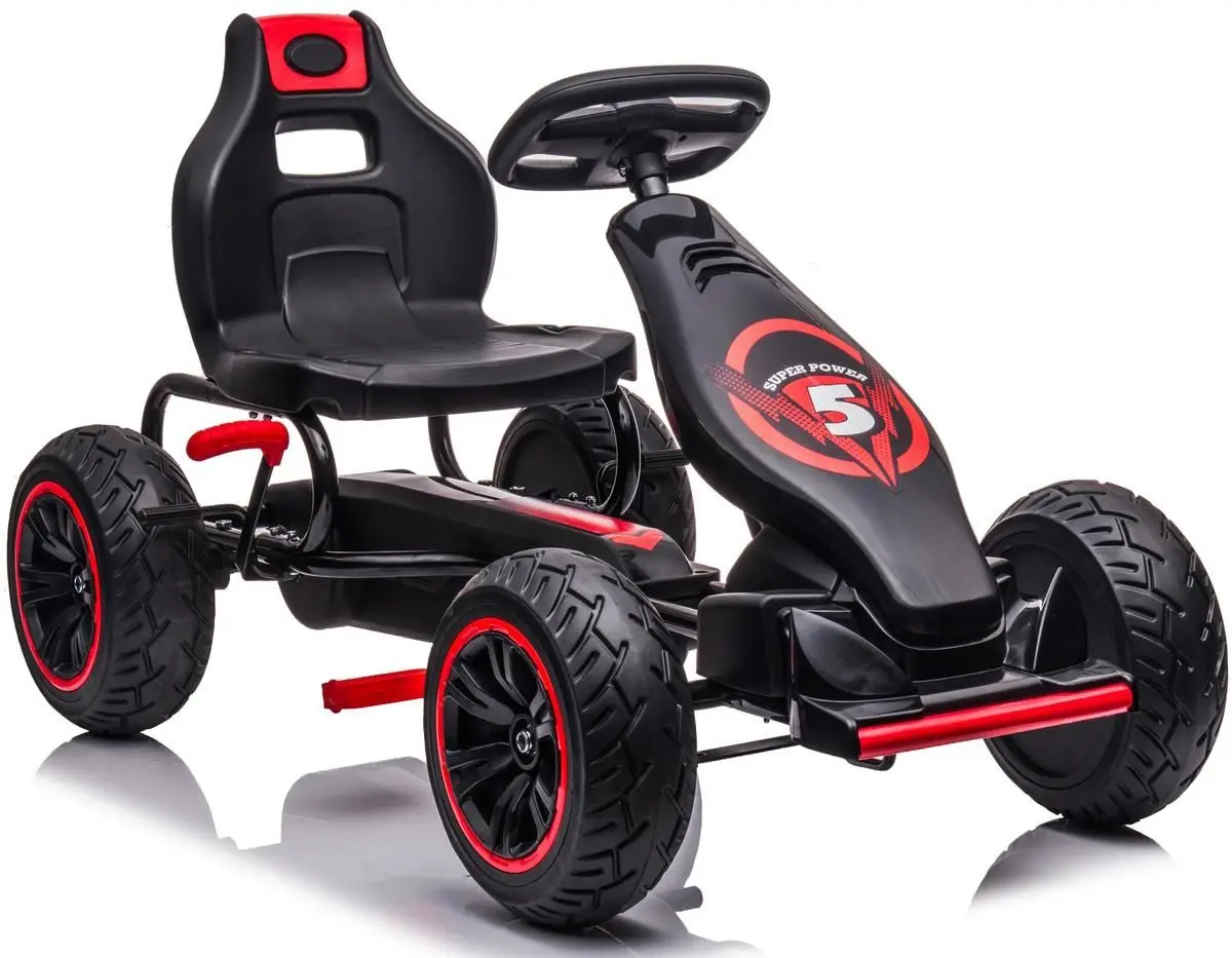 Carting cu pedale Enero 18 1053561 (Black/Red)