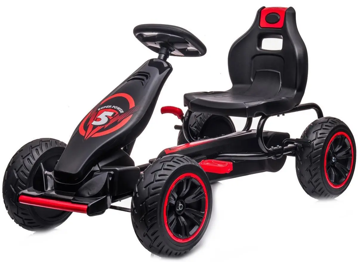 Carting cu pedale Enero 18 1053561 (Black/Red)