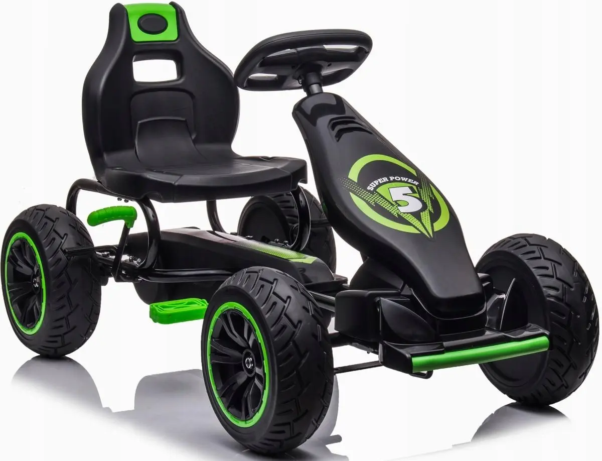 Carting cu pedale Enero 18 1061122 (Black/Green)