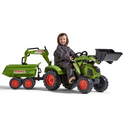Excavator cu pedale si remorca Falk Claas 1010W (Green) Thumb