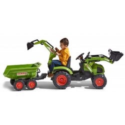 Excavator cu pedale si remorca Falk Claas 1010W (Green) Thumb