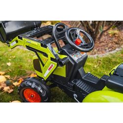 Excavator cu pedale si remorca Falk Claas 1010W (Green) Thumb