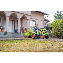 Excavator cu pedale si remorca Falk Claas 1010W (Green) Thumb