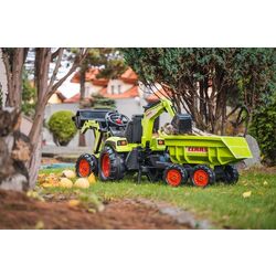Excavator cu pedale si remorca Falk Claas 1010W (Green) Thumb