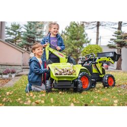 Excavator cu pedale si remorca Falk Claas 1010W (Green) Thumb