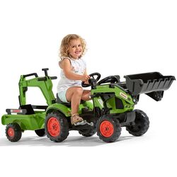 Excavator pedale cu remorca Falk Claas Arion 410 (Green/Black) Thumb