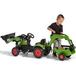Excavator pedale cu remorca Falk Claas Arion 410 (Green/Black) Thumb