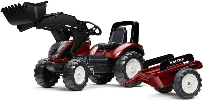 Excavator pedale cu remorca Falk Valtra (Burgundy)