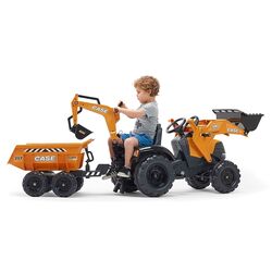 Tractor cu pedale Falk Case CE 997W (Orange/Black) Thumb