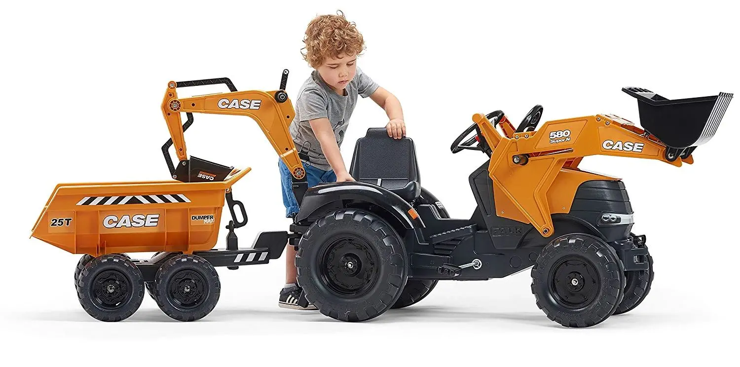 Tractor cu pedale Falk Case CE 997W (Orange/Black)