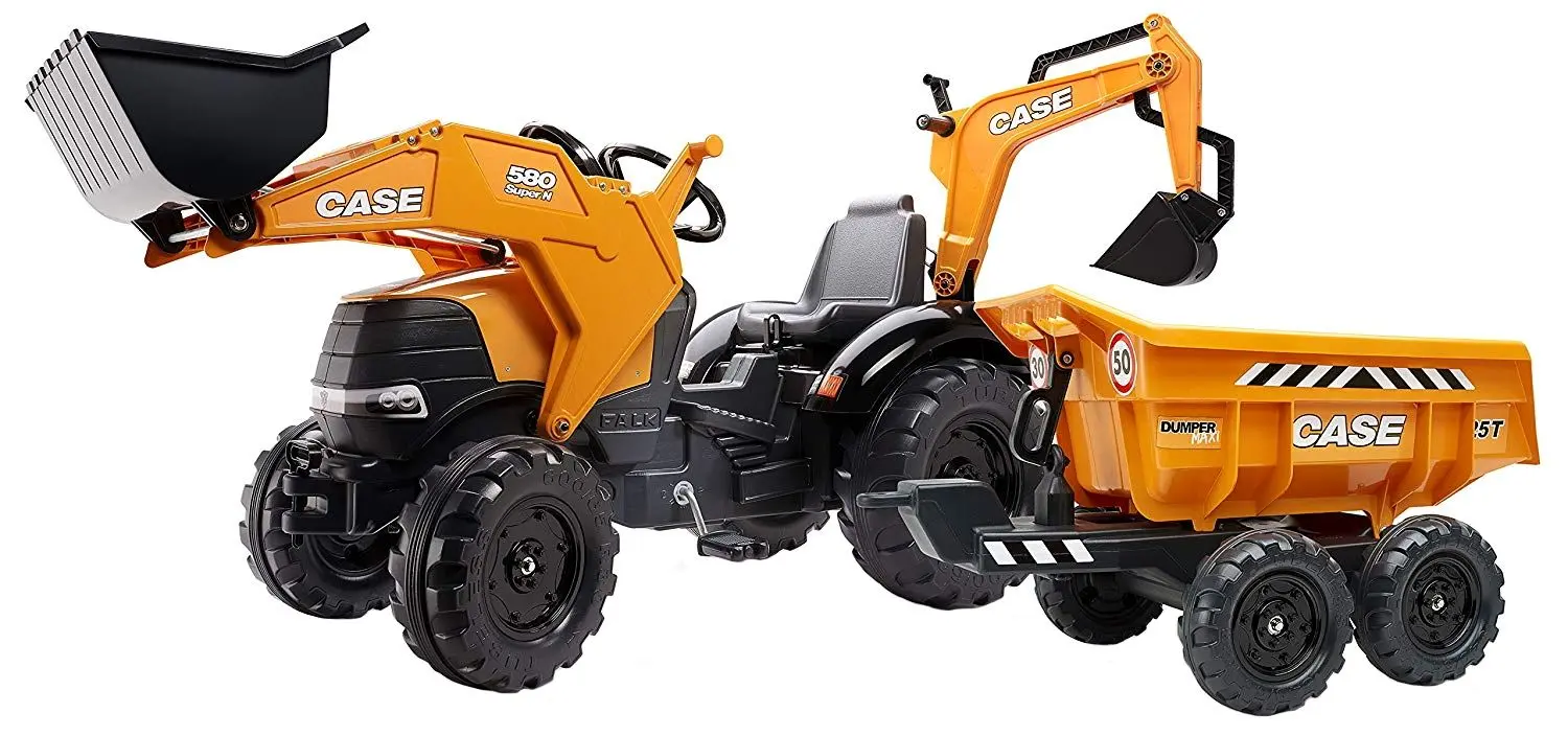 Tractor cu pedale Falk Case CE 997W (Orange/Black)