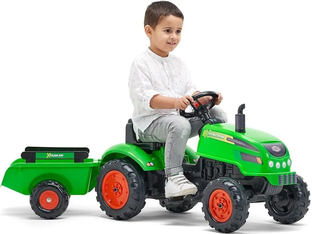 Tractor pedale cu remorca Falk 2048AB (Green)