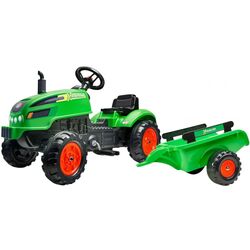 Tractor pedale cu remorca Falk 2048AB (Green)