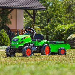 Tractor pedale cu remorca Falk 2048AB (Green) Thumb