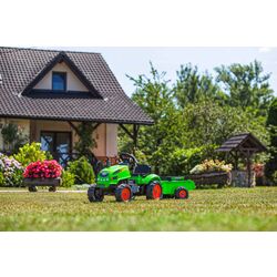 Tractor pedale cu remorca Falk 2048AB (Green) Thumb