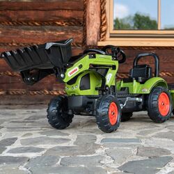 Tractor cu pedale si remorca Falk Claas 2040AM (Green) Thumb