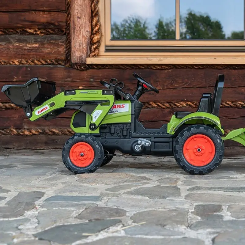 Tractor cu pedale si remorca Falk Claas 2040AM (Green)