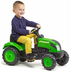 Tractor cu pedale si remorca Falk Country Farmer 2057L (Green/Black) Thumb