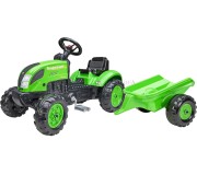 Tractor cu pedale si remorca Falk Country Farmer 2057L (Green/Black)