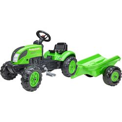 Tractor cu pedale si remorca Falk Country Farmer 2057L (Green/Black)