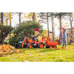 Tractor cu pedale si remorca Falk Kubota 2090W (Orange) Thumb