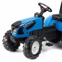 Tractor cu pedale si remorca Falk Landini 3010AB (Blue/Black) Thumb