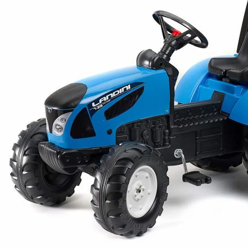 Tractor cu pedale si remorca Falk Landini 3010AB (Blue/Black)