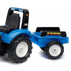 Tractor cu pedale si remorca Falk Landini 3010AB (Blue/Black) Thumb
