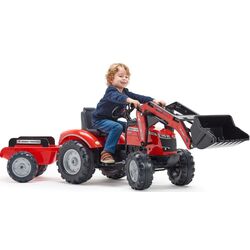 Tractor cu pedale si remorca Falk Massey Ferguson 4010AM (Red/Black) Thumb
