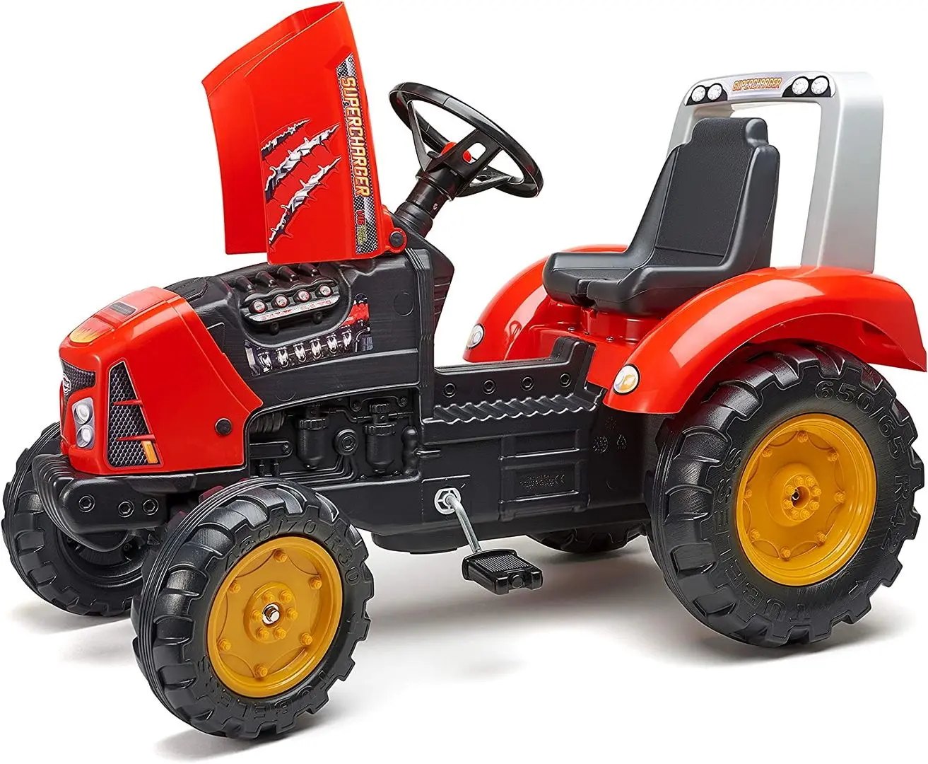 Tractor cu pedale si remorca Falk Supercharger 2020AB (Red)
