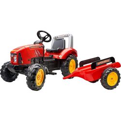 Tractor cu pedale si remorca Falk Supercharger 2020AB (Red)