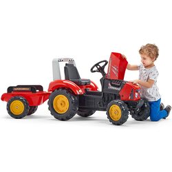 Tractor cu pedale si remorca Falk Supercharger 2020AB (Red) Thumb